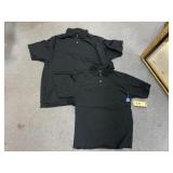 Pile of Jerzees Polo Style Shirts Sz- L & 2x