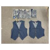 6 Pcs - Denim Vests Sz L - XL - NEW