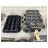 8 Pcs - Assorted Muffin/Cupcake/Brownie Pans