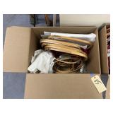 Box of Assorted Hoopes for Embroidery Hoops