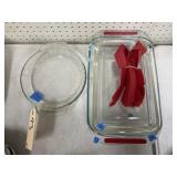 5 Pcs - Anchor Glass Pie Plate - 3 Pyrex Dishes