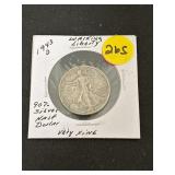 1943-D Walking Liberty Half Dollar 90% Silver