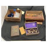 Vintage Wood Boxes & Collectibles