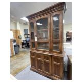 2 Pc China Hutch Lighted 46"L x 14"W x 76"H