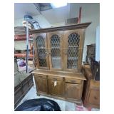 China Cabinet - 2 Pc - Lighted - Glass Shelves