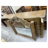 6-Drawer Dresser w/Mirror 43"H