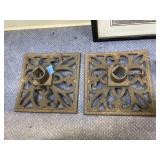 2 Cast Iron Bases