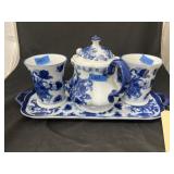 Teapot - Serving Tray - 2 Mugs