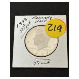 1993-S Proof Kennedy Half Dollar