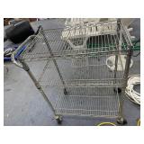 Metal 3-Tier Wire Cart 38"H