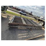 6pc- 10ft Chain Link Panels: 2 Have Walk Thru Gat