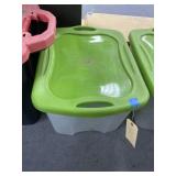 Canning Jars in Plastic Tote w/Lid