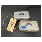 2 Umco Small Metal Tackleboxes