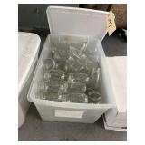 Assorted Canning Jars in Plastic Bin w/Lid