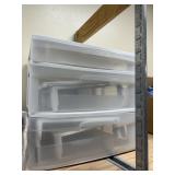 3 Drawer Shelf w/Extra Bins