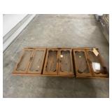 3 - Shadow Box Cases w/Shelves