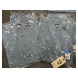 4 Pcs - Jerzees Collared Denim Shirts Sz XL