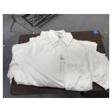 Stack of White Polo Style Shirts Sz M & L - NEW