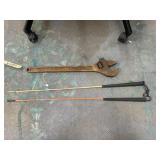 24" Adjustable Wrench & 2 Jockey Sticks