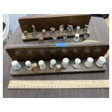 2 Shelves w/Collectible Thimbles