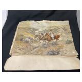 Western Print by CM Russell 1902 - As Is