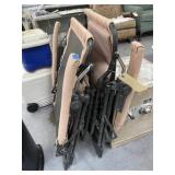 2 - Folding Patio Chairs - Reclining