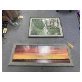 2 Pcs Wall Art - 39"x15" & 28"x22"
