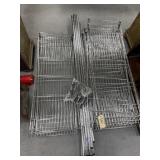 3 Metal Shelves - Disassembled