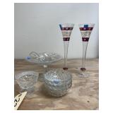 2 - Glasses - Pedestal Bowl - Cups & More