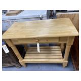 Kitchen Island w/Drawer & Shelf