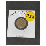 1940-S Lincoln Cent X Fine