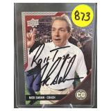 2014 Upper Deck Nick Saban Autographed Card