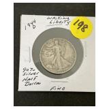 1944-D Walking Liberty Half Dollar 90% Silver