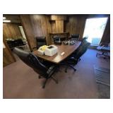 Conference Table w/8 Chairs 95"L x 48"W
