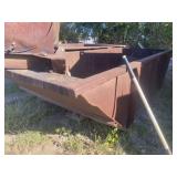 Metal Recycling Bin on Skid 16ft L x 6ft W