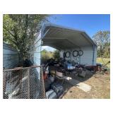 Metal Carport 18ft L x 21ft W x 10-1/2ft H