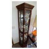 Curio Cabinet 24"L x 10"W x 71"H
