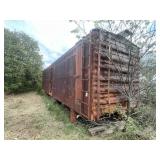 Train Box Car - no wheels - to be moved by buyer