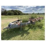 Bumper Pull 3-Axle Trailer - Used as a Pipe Traile