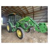 John Deere 5075E Cab Tractor w/JD 553 Loader