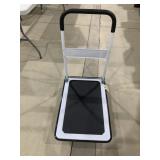 Leadallway 28" x 19" Utility Cart w Handle, Blac