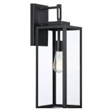 22" Large Black Outdoor Sconce, Lantern House Ext