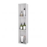 Stainless Steel Shower Niche 4x8x36" 3 Tier, Whit
