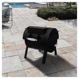 DynaGlow Portable Charcoal Grill and Side Fire Box