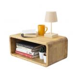 Floating Nightstand Wooden Bedside Wall Mounted -