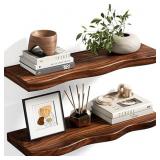 AVYTRONX Wood Floating Shelves, 2 Ct., 23" x 7",