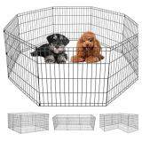 Pet Play Pen - 24"x24" Panel, 8 Interconnected P