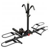 Young Electric Hitch Mounted 2-Bike Rack, Black