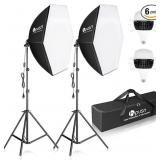 Hpusn Softbox Photography Lighting Kit -