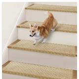 14 Pc Bullnose Non Slip Stair Treads 9.5" x 32",